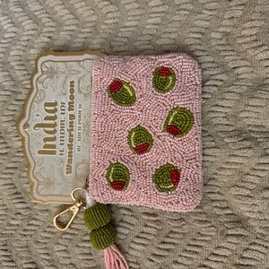Stanley Pink and Green Beaded Key Holder
